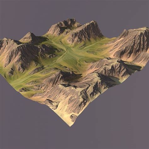 Mountain Maps Terrain 3d Model Pretty Wallpapers Backgrounds Terrain