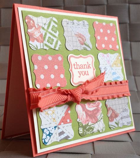 Stampin Up Card Gallery 2012 Calypso Coral Floral Mini Card Stamp