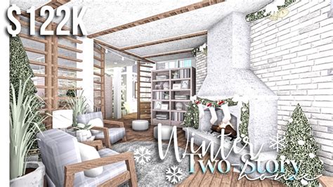 Winter Two Story Home Part2 Interior Roblox Bloxburg Gamingwithv