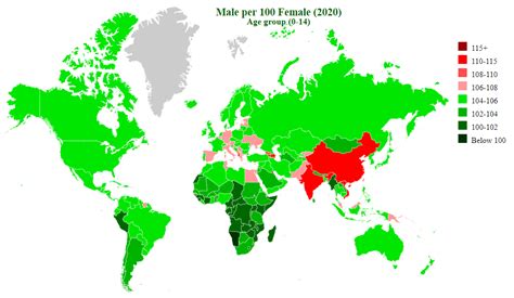 Countries By Sex Ratio 2020