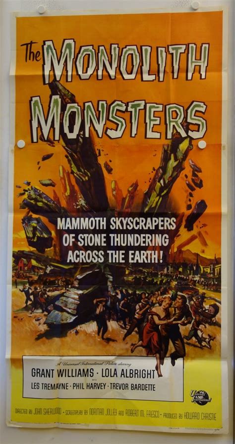 The Monolith Monsters Original Release Us Three Sheet Movie Poster