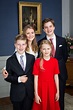 Crown Princess Elisabeth of Belgium with her siblings Princes Gabriel ...
