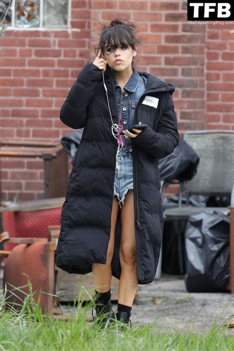 Leggy Jenna Ortega Is Spotted In Short Shorts On The Set Of “finest