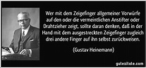 Gustav Heinemann | Wahre zitate, Zitate, Weisheiten