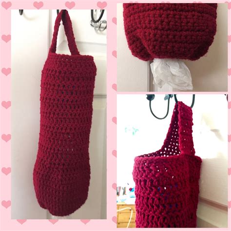 Crochet Plastic Bag Holderdispenser Free Pattern In Comments 2 3