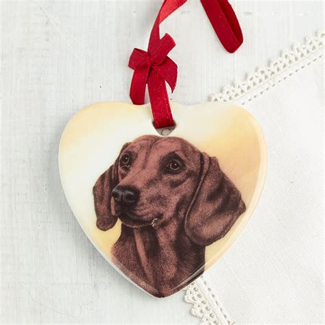 Dachshund gift store is your one stop shop for dachshund gifts for dachshund lovers. "I Love My" Dachshund Heart Ornament - Home Decor ...