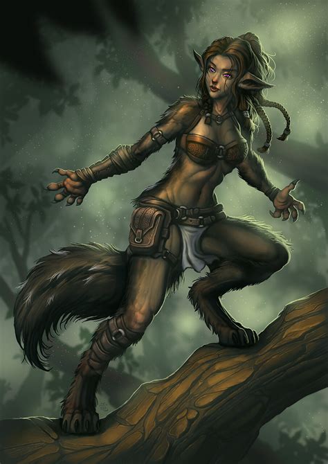 Artstation Werewolf Girl Commission