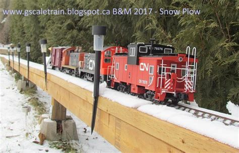 G Scale Train Fun Snow Plow In G Scale Garden Train Land 02 11 17