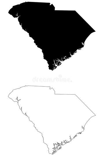 South Carolina Silhouette Stock Illustrations 1251 South Carolina