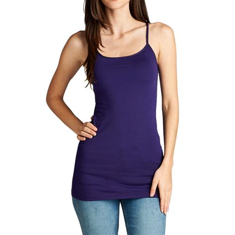 Thelovely Women And Juniors Adjustable Spaghetti Strap Basic Camisole