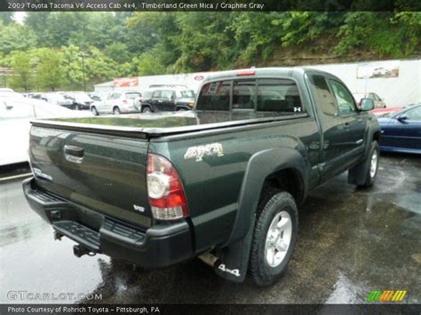 2009 Toyota Tacoma V6 Access Cab 4x4 In Timberland Green Mica Photo No