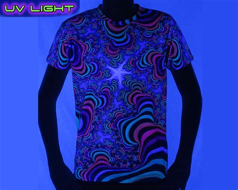 Psychedelic T Shirt Rainbow Valley Fractal Trippy Etsy