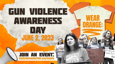 join us wear orange on june 2 for gun violence awareness