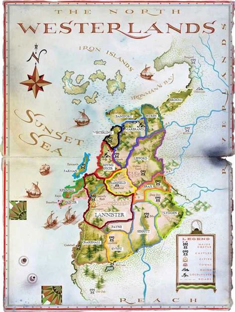 Revised Maps Of The Seven Kingdoms Imgur Game Of Thrones Westeros
