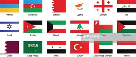 Flags Middle East High Res Vector Graphic Getty Images