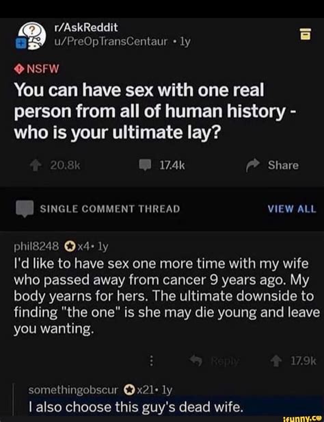As Ly Nsfw You Can Have Sex With One Real Person From All Of Human