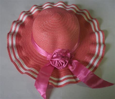 Straw Flowers Wave Edge Collapsible Sun Hat Large Brimmed