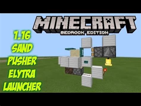 Contribute to xlynxx/bedrocklauncher development by creating an account on github. 1.16 elytra launcher using sand pushers minecraft bedrock ...