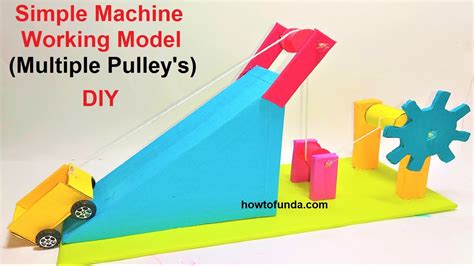Simple Machine Science Project Working Modelmultiple Pulley