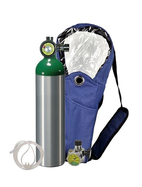 Portable Oxygen Cylinder Tank Kit With Shoulder Bag Holder Oxy Uni Pak