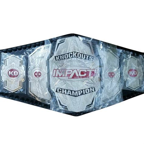 Tna Impact Knockout Red Version Wrestling Championship Belt