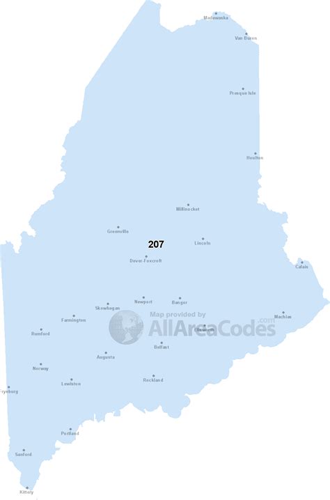 288 Area Code Map Color 2018