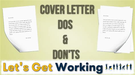 Cover Letter Dos And Donts A Cover Letter