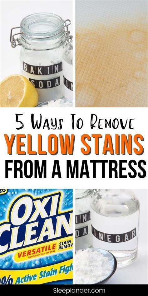 While mattress stains may not seem like a big deal since you can easily hide them under linen, when the linen comes off, the stain is still there. Removing Yellow Stains on a Mattress Cleaning Hacks ...