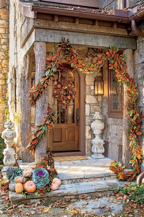 38 Outdoor Decoration Ideas To Welcome Fall Fall Outdoor Decor Fall