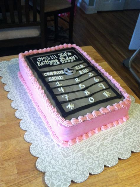 Cell Phone Cake Kids Birthday Cakes Fondant Cake Decorating Pinterest