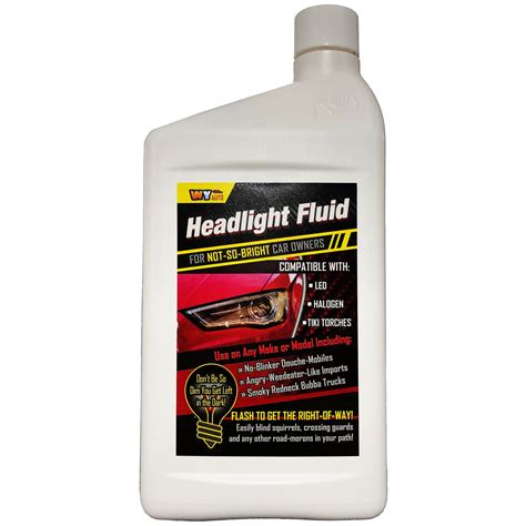 Headlight Blinker Fluid Hilarious Car Gag T Empty Bottle Prank By