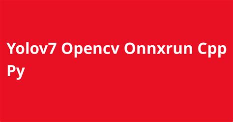 Yolov Opencv Cpp Python Resources Open Source Agenda Hot Sex Picture
