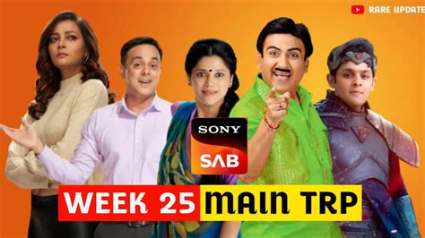 Week 25 Sab Tv Main Trp Rare Update Youtube