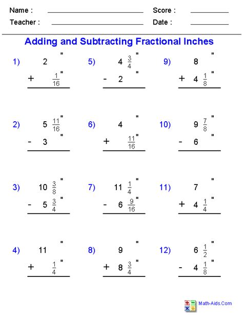 Fractions Worksheets Printable Fractions Worksheets For Teachers