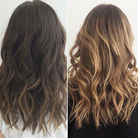 Image Result For Balayage Brown Hair Before And After Balayage Brune