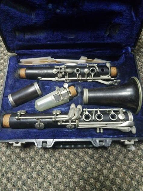Vintage Evette Buffet Crampon Wood Clarinet Master Model D32877 With
