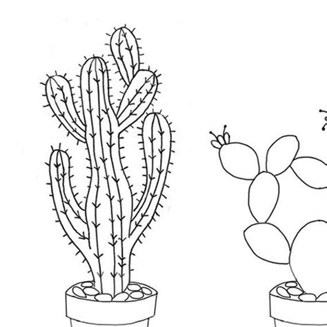 Twotallcactuscactiembroidery Pattern Forbeginners3 Etsy In 2021