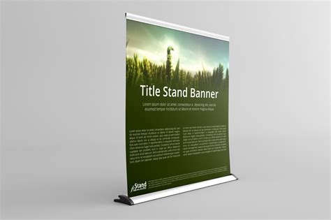 Extra Wide Roll Up Banner Stand Mock Up Behance