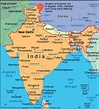 India political and adjacent countries map - Map of India and ...