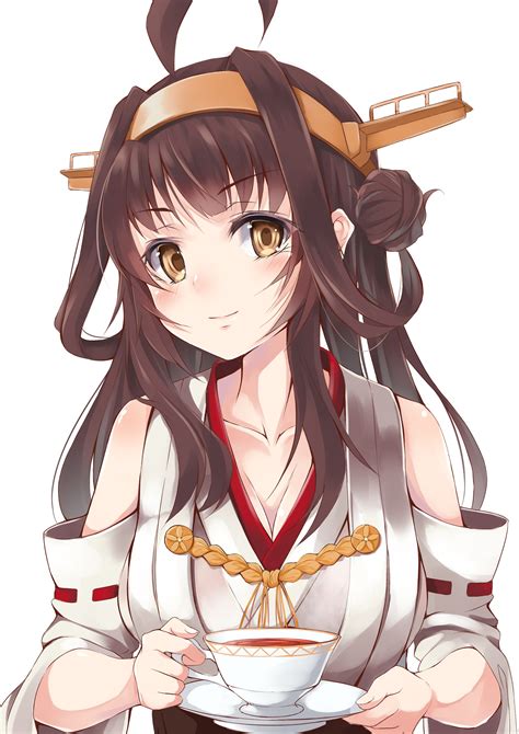 Hazuki Gyokuto Kongou Kancolle Kantai Collection Absurdres Highres 10s 1girl Ahoge