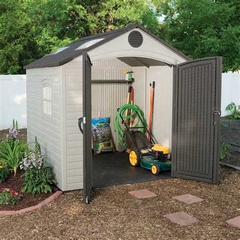 Lifetime Products 8 Ft X 7 Ft Gable Resin Storage Shed At