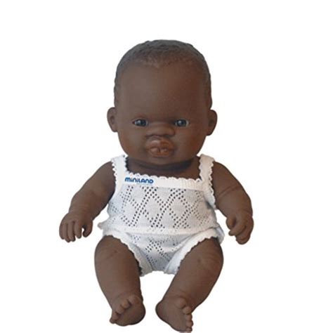 Miniland Newborn Baby Doll African Boy 21cm 8 28