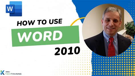 Word 2010 Tutorial A Comprehensive Guide To Microsoft Word Youtube