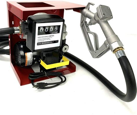Easyberg 110 Volt Electric Diesel Oil Fuel Transfer Pump Self Priming Display Meter