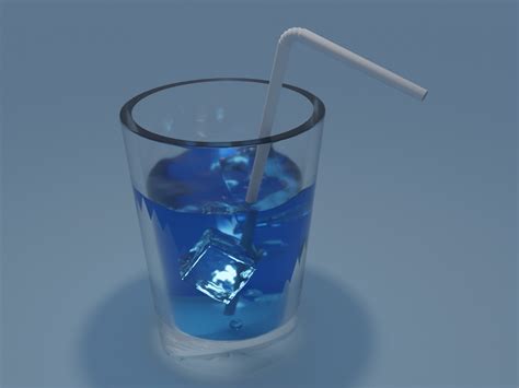 Artstation Filled Glass With Waterice