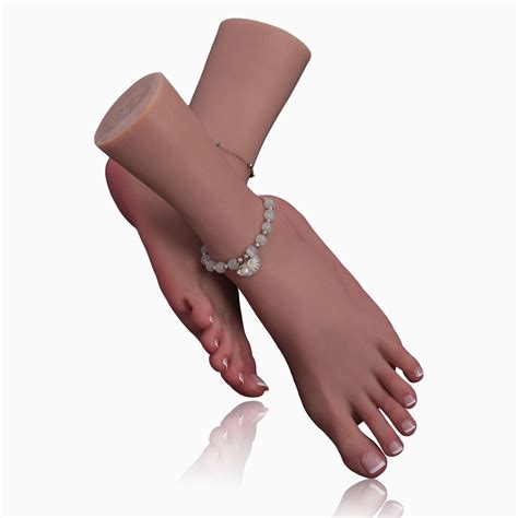 Silicone Female Feet Model Fake Foot Mannequin For Shoes Socks Anklet