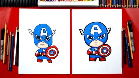 How To Draw Captain America Art For Kids Hub Captain America