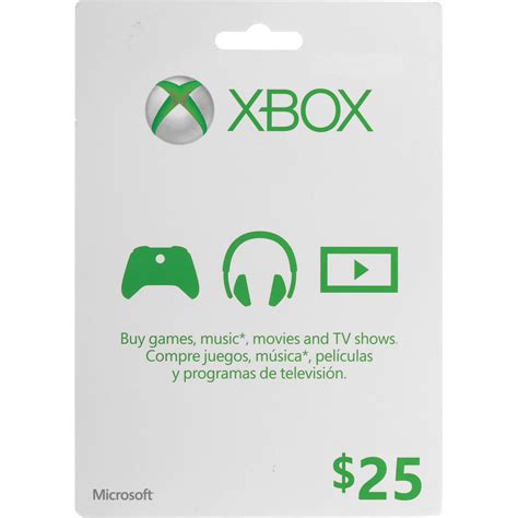 Maybe you would like to learn more about one of these? Microsoft $25 Xbox Gift Card (Xbox One & 360) K4W-00001 B&H