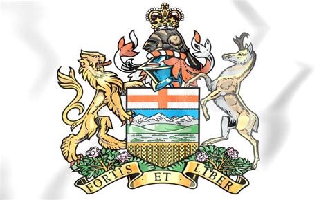 Alberta Coat Of Arms Canada Stock Illustration Illustration Of
