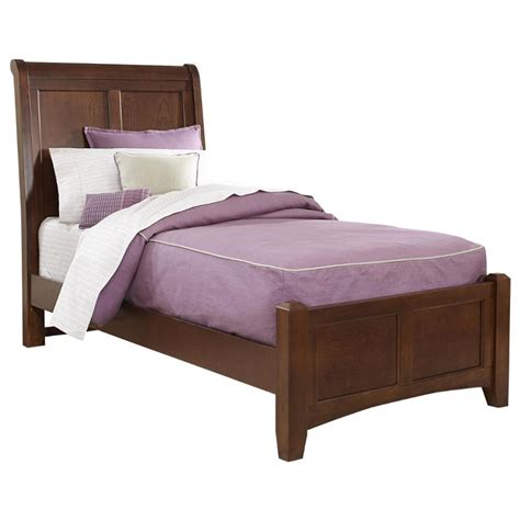 Bb28 331 Vaughan Bassett Furniture Twin Sleigh Bed Cherry